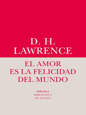 cover image of El amor es la felicidad del mundo